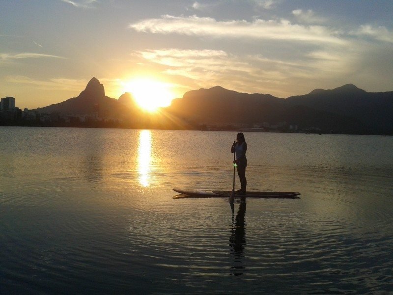 stand up paddle na lagoa rodrigos de freitas