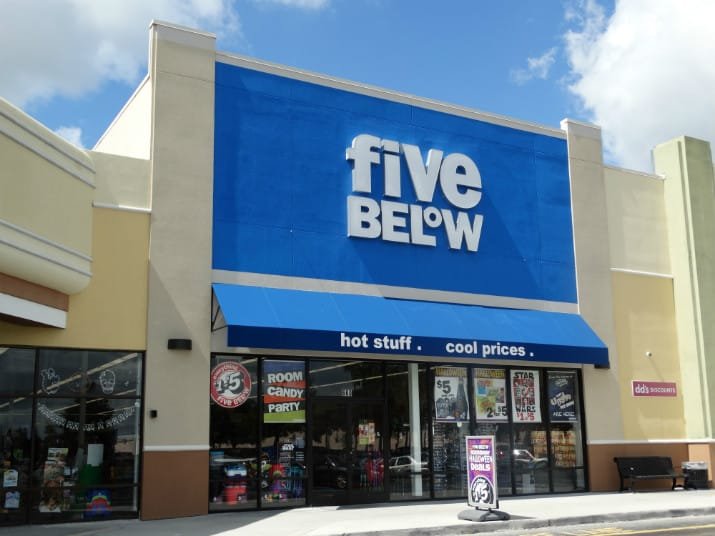 five below para compras em orlando