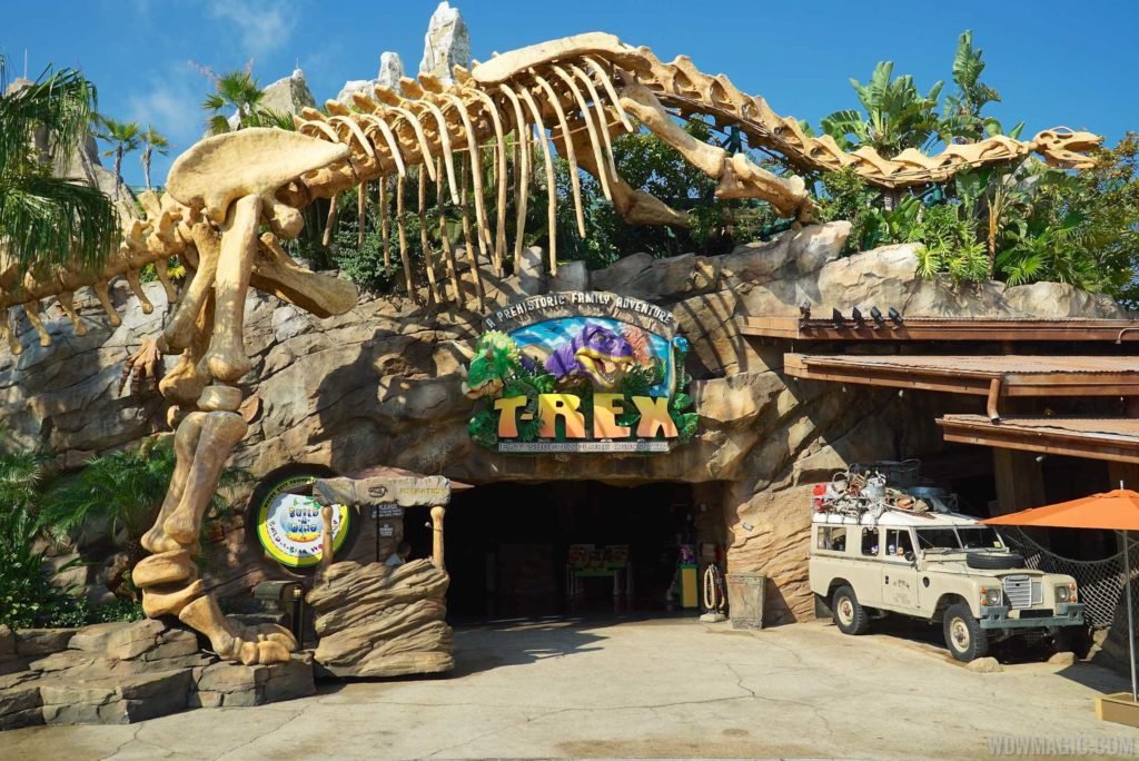 Entrada do T-Rex na Disney Springs